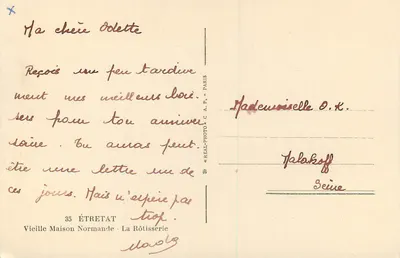 Velha Casa Normanda — Étretat — Editor Cap — Verso