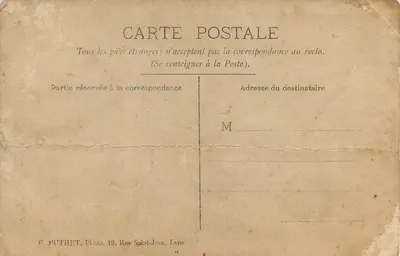 CARTE PHOTO Kobiety z Sablais Folklore — Rewers