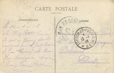 Bombardowanie Pont-à-Mousson — Wojna 1914-1915 — Wydawca: Puy-de-Mousson — Rewers