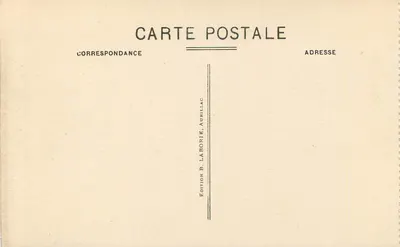 Wodospad Cornilloux — dolna część, blisko Condat — Wydawnictwo B. Laborie, Aurillac, nr 1168 — Rewers