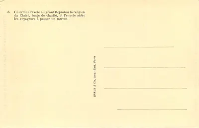 Paris — Igreja de São Cristóvão de Javel — História de São Cristóvão por J. Martin-Ferrières — Verso