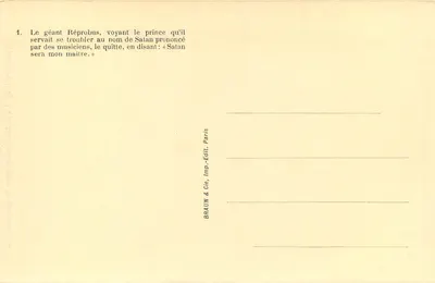 Paris — Kirche Saint-Christophe in Javel — Geschichte des hl. Christophe von J. Martin-Ferrières — Rückseite