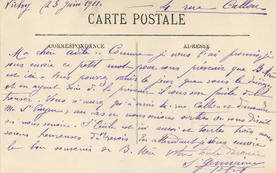 Vichy — Vista del Parco — LL. — n°64 — Verso