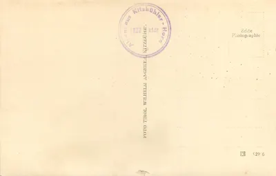 Chalé nevado — Alpen — editor Wilhelm Aingerer, Klitzbühler Horn — Verso