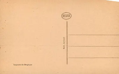 Ermenonville — O Castelo — Edit. Desaix — Verso