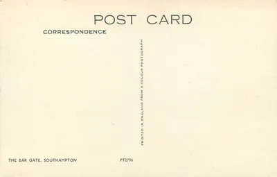 Drzwi Bar — Southampton — Correspondence PT2796 — Rewers