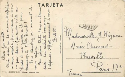 A luxúria de Héloïse — cena de banquete — Éd. Borrachos, N° 153 — Verso