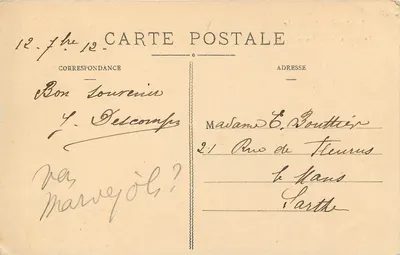 La Lozère Illustrée — Vale do Inferno, A Porta e o Abismo do Inferno — Editada pela Mé — Verso