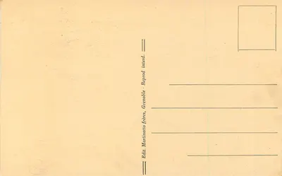 Church of BOURGOIN (Isère) — Interior — Publisher Martinotto brothers, Grenoble — Back