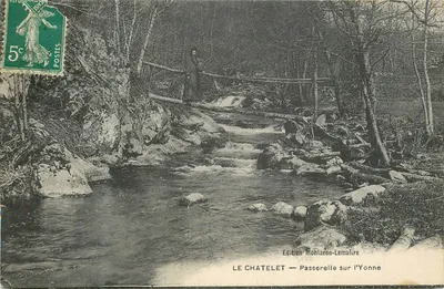 Le Chatelet — Ponte sobre a Yonne — Edição Montaron-Lemaître