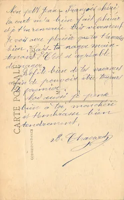 Cartolina d'epoca 93 Parigi, Bois de Boulogne, il lago — Verso