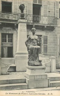 Monumento ao Pintor Jean-Léon Gérome — Vesoul — Fototipia Daniel Delbouy, Mirecourt