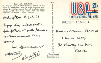 Pan Am Building — Manhattan — Nester's Map and Guide Corp, K35 — Verso