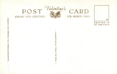 Arrochar, Loch Long i Ben Lomond — Karta pocztowa Valentine's — B.1668 — Rewers