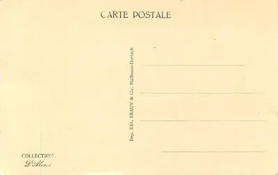 Phalsbourg — A Porta da França — editor BRAUN & Cie, Mulhouse — Verso