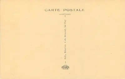 Le Puy-en-Velay — General View and Perspective of the Cévennes — Publisher J.-B. Brossier, Toulouse — Back
