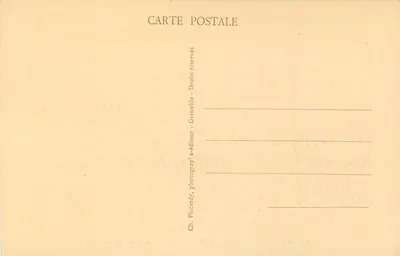 Plac św. Marka we Włoszech — reprodukcja obrazu Guardi — Muzeum w Grenoble — Rewers
