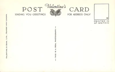 A Catedral das Árvores — Oban — Valentine & Sons, Ltd. n° A.9212 — Verso