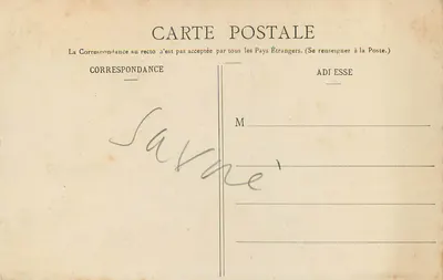 Combe de Savoie - A Isère em Chamousset - Ponte Real e Massif do Grand Arc — E. Peynaud, Editor, Chambéry — Verso