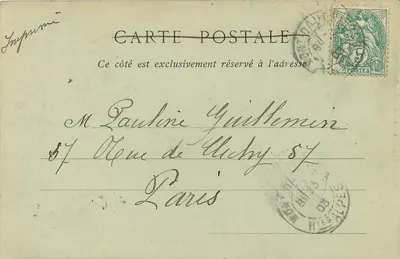 Col du Lautaret (2.075 metrów) — Dolina Guisanne — Papeterie des Alpes, Eng. Robert — Gromoile, n°173 — Rewers