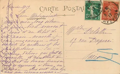Kaplica Świętego Sepulkrum — Rodez (Aveyron) — Drukarnia Carrère — Rewers