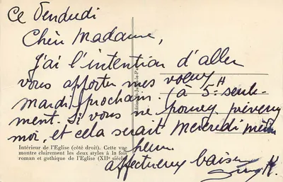 PARIS — IGREJA DE SÃO JULIÃO O POBRE — T. Gourgeot, N° 15 — Verso