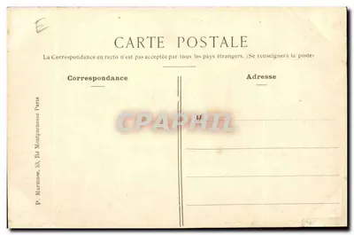 Paryż - Rue d'Alésia, widok z Avenue de Montsouris — P. Marmuse, 53, Bd Montparnasse Paryż — Rewers