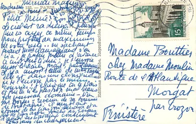 Panoramiczny widok na Seinę — Paryż — Wydawnictwo Glob, nr 132 — Rewers