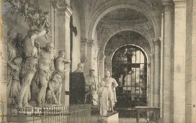 Calvaire de Pontchâteau — 1ª Estação: Jesus é condenado à morte — editor não visível