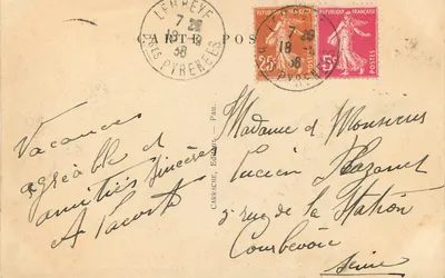 Pau — Place Royale e a Cadeia dos Pirineus — C.C. 5 — Verso