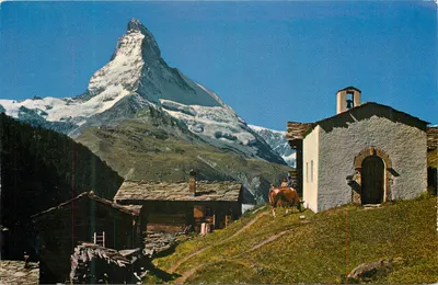 Matterhorn — Zermatt, Suíça — H. Perren-Herzog, Zermatt, n° 9193