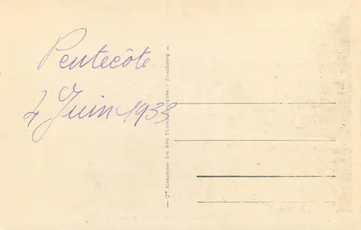 Compiègne — Zamek widziany z Parku — wydawca ARC, nr 9 — Rewers