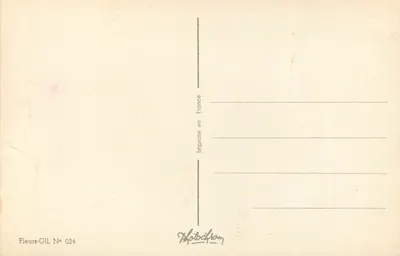 Arranjo de rosas — vermelha, rosa e amarela — Fleurs-GIL N° 024 — Verso