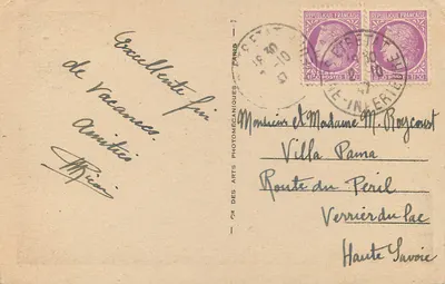 Skały i Szczyt — Étretat — Ciecz Artystycznych Fotomechanicznych, LL.33 — Rewers