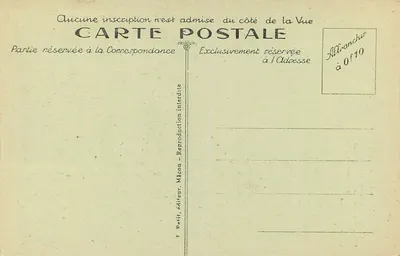 Torre de Enceinte de Saint-Philibert — Tournus — Editor Petit, Mâcon, n°45 — Verso