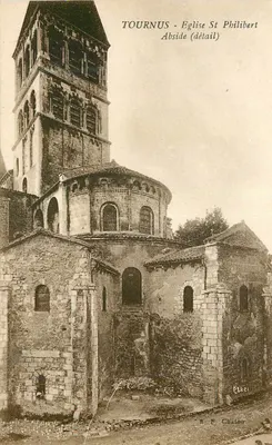 Tournus - Igreja de São Filiberto (detalhe da abside)
