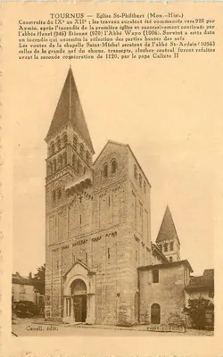 Tournus — Igreja de São Filiberto (Mon. Hist.) — Canell, editora