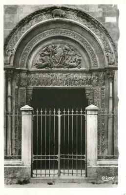 Charlieu (Loire) — Portal da Abadia Beneditina (século XII) — Fotografia Marmonier, Charlieu