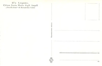 Lugano — Crocifissione di Bernardino Luino — Kościół Santa Maria degli Angeli — Rewers
