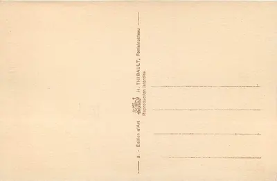 Naissance de Louis XIII — Fontainebleau — Édition H. THIBAULT — Verso