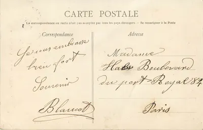 Bordeaux — Monumento dei Girondini — J. Nardot, editore, Bordeaux — Verso