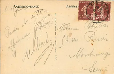 Lyon — Monument aos Mortos — Bas-relief 'A Vitória' — Tony Garnier, arquiteto, C. Grange, escultor — Verso