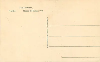 San Ildefonso — Work by Murillo — phototype Hauser y Mienet, Madrid — Back