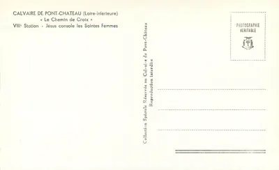 Calvaire de Pont-Château — VIIIª Estação: Jesus consola as Santas Mulheres — Coleção Especial — Verso