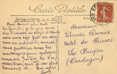 Strasbourg — Ewangelicka świątynia i Katedra — LL. — Rewers