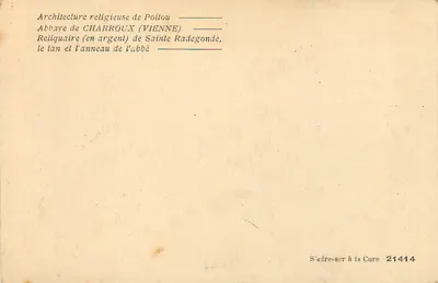 रिलिक्यूअर और एबी डी ल'अब्बे — अब्बेटी ऑफ़ चार्रू (विएन) — पीछे