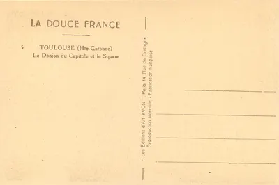 El Donjon del Capitul y el Paseo — Toulouse (Hte-Garonne) — Éditions d'Art YVON — Reverso