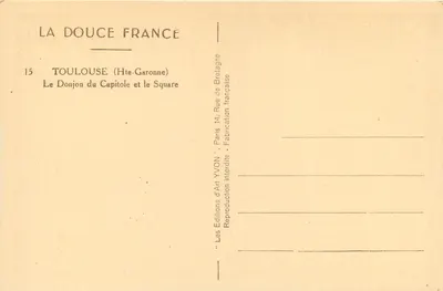 Toulouse (Hte-Garonne) — Il Donjon del Capitolo e il Piazza — YVON — Verso