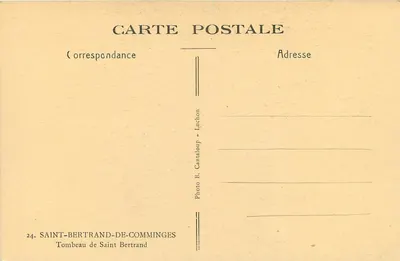 Túmulo de São Bertrand — Saint-Bertrand-de-Comminges — Foto B. Cantaloup - Lucchon — Verso