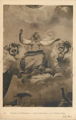 Cúpula do Panteão — Santa Geneviève ; por le Baron Gros — ND. Fot.